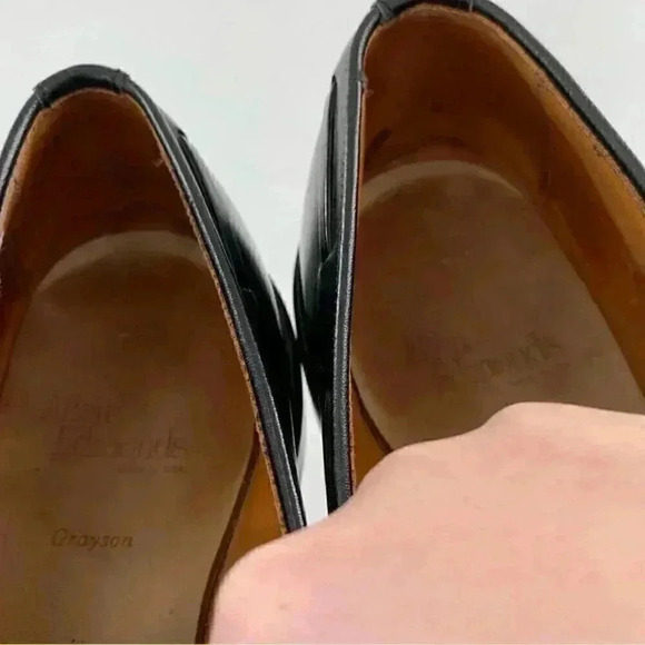 Allen Edmonds mens size 10.5 Grayson black calf leather tassel slip on loafers main image 7
